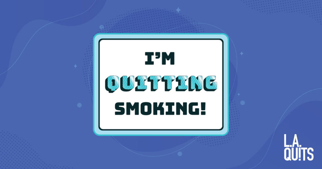 I'm quitting smoking!